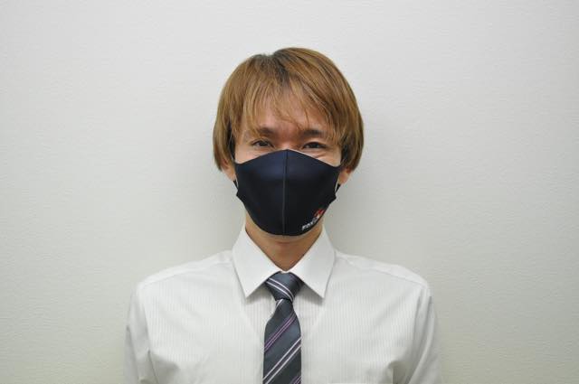 オリジナルマスクの着用イメージ