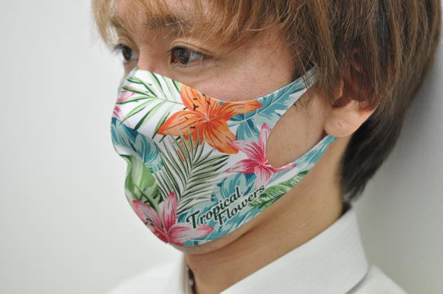 オリジナルマスクの着用イメージ