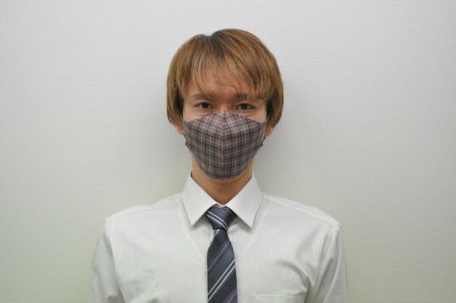オリジナルマスクの着用イメージ