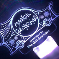車の美しい曲線が描かれたアクリルペンライト