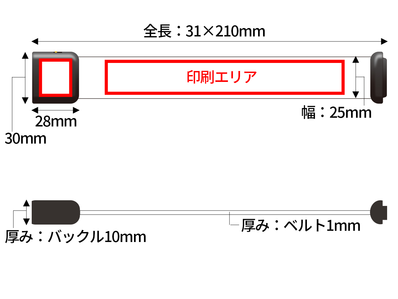 TPUライトバングルのサイズ