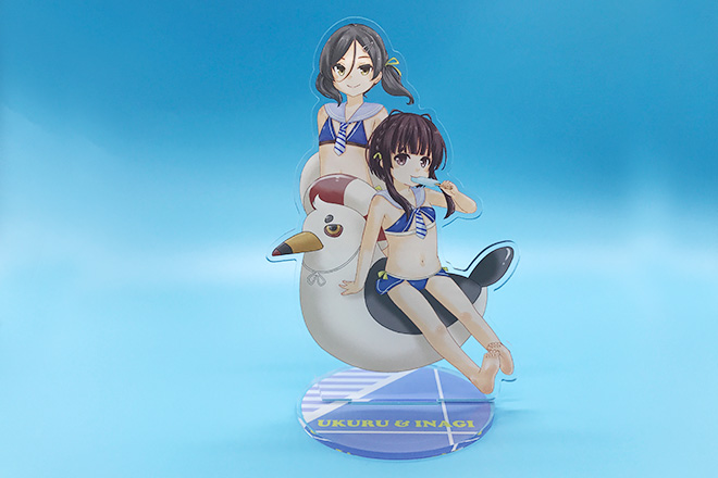 奥行き感で魅せる！かもめと水着少女のアクリルスタンド