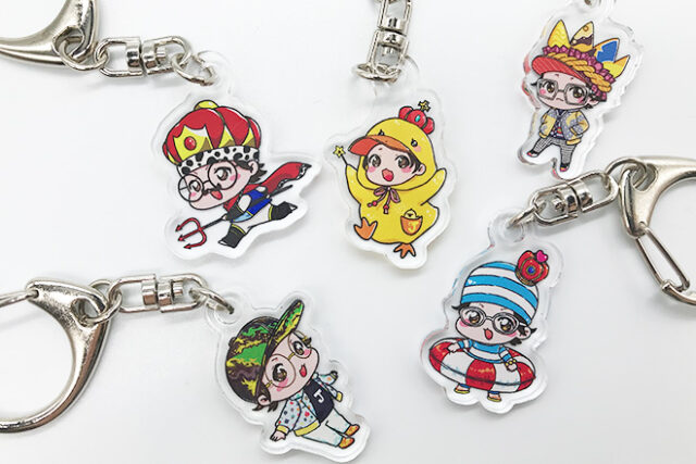 明るくてカラフル！持ち歩きたくなるちびキャラキーホルダー