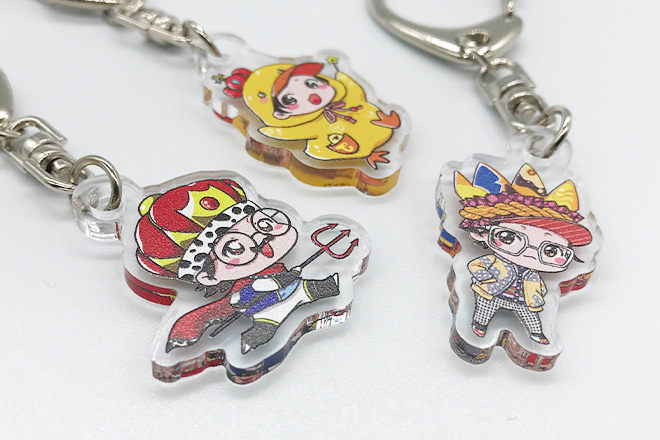 明るくてカラフル！持ち歩きたくなるちびキャラキーホルダー