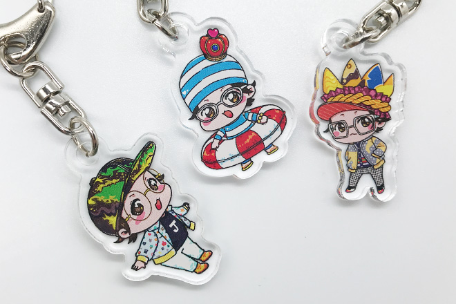 明るくてカラフル！持ち歩きたくなるちびキャラキーホルダー