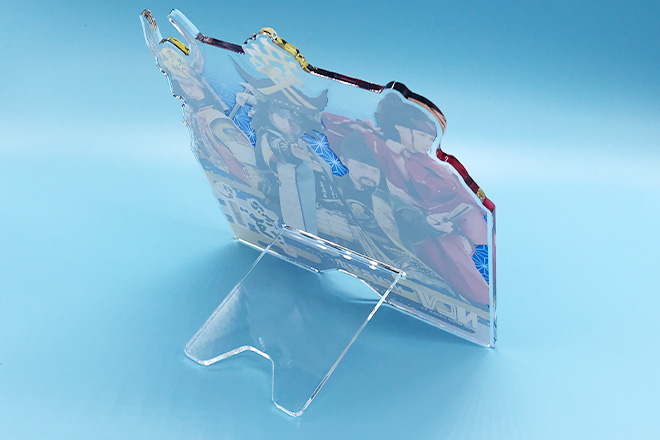 戦国気分を味わえる和風柄アクリルスマホスタンド