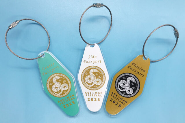 蛇と中華模様が映える3種のモーテルキー