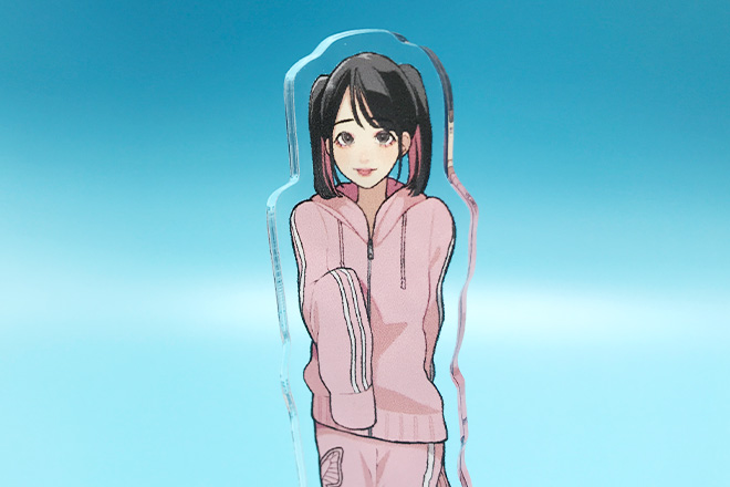 上目遣いの女の子がかわいいアクリルスタンド
