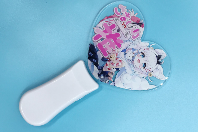 犬耳キャラの優しい笑顔を灯すアクリルペンライト