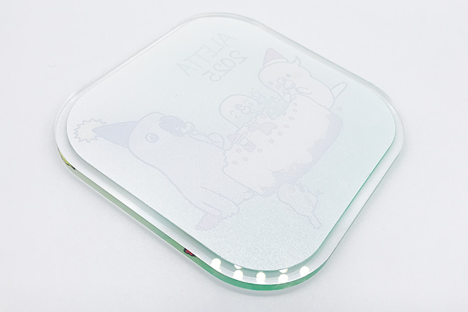 クリスマス気分が高まる小鳥のアクリルコースター