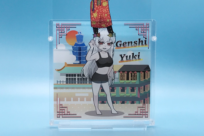 衣装と装飾品で変化を楽しめる着せ替えアクスタ