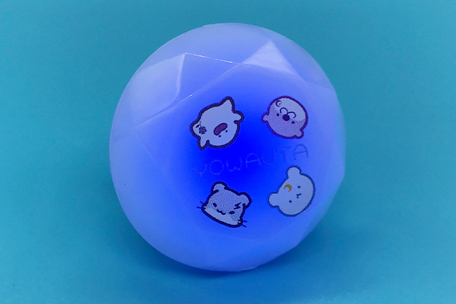 かわいい動物たちと丸文字が魅力のリングライト