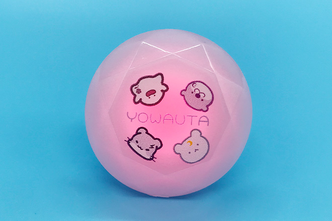 かわいい動物たちと丸文字が魅力のリングライト